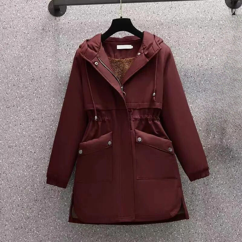 Manteau À Capuche avec Coupe Ajustée pour Femme | Idéal pour L’Hiver