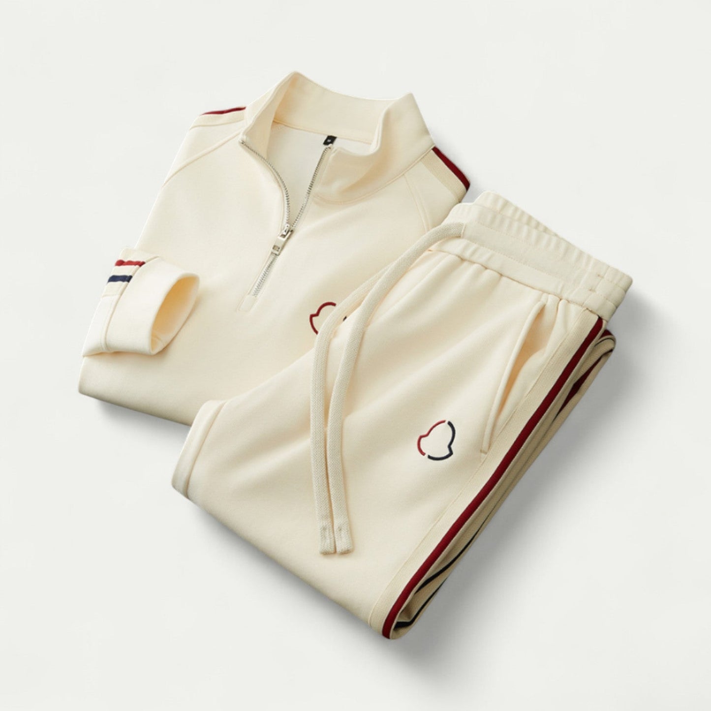 Ensemble De Survêtement avec Haut Zippé Et Pantalon À Cordon pour Homme | Idéal pour Les Activités Quotidiennes