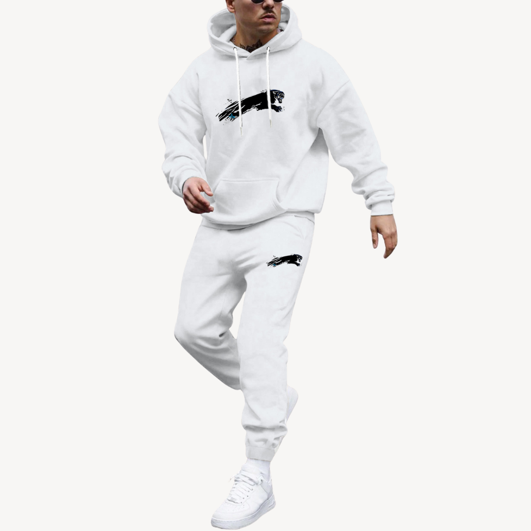 Ensemble Hoodie Graphique Et Jogging pour Homme avec Taille Ajustable | Idéal pour Les Loisirs Et Le Quotidien