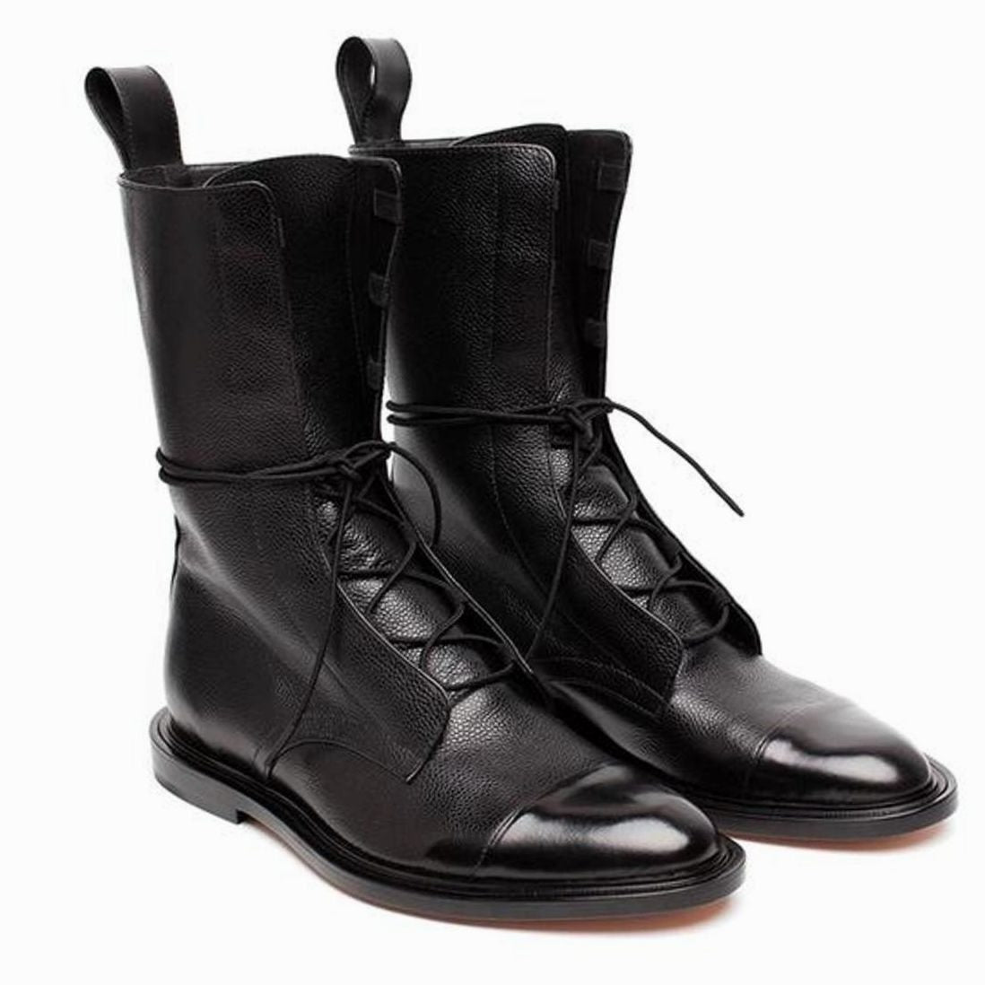 Bottines à lacets à bout rond pour femmes