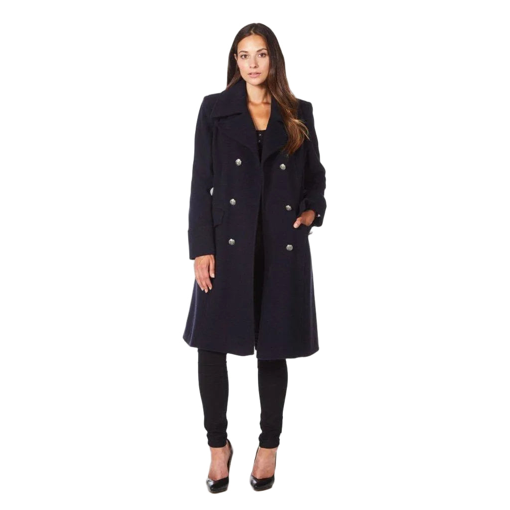 Manteau Mi-Long à Double Boutonnage pour Femme | Idéal pour la Saison Froide