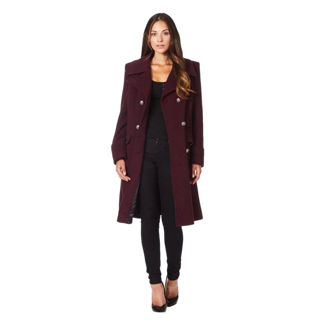 Manteau Mi-Long à Double Boutonnage pour Femme | Idéal pour la Saison Froide