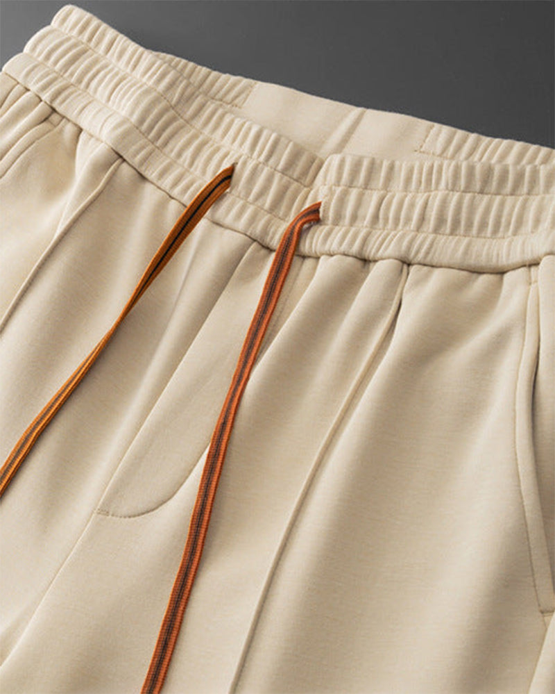 Ensemble Deux Pièces avec Haut Col Rond et Pantalon pour Homme | Idéal pour les Moments de Détente