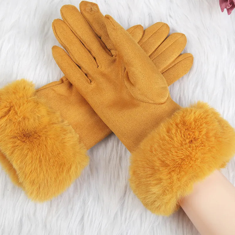 Gants à Poignet Doux avec Finition Texturée pour Femmes | Idéaux pour les Journées Froides
