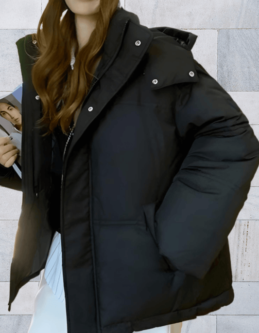 Veste d’Hiver avec Fermeture Éclair et Poches Latérales pour Femme | Idéale pour les Journées Froides