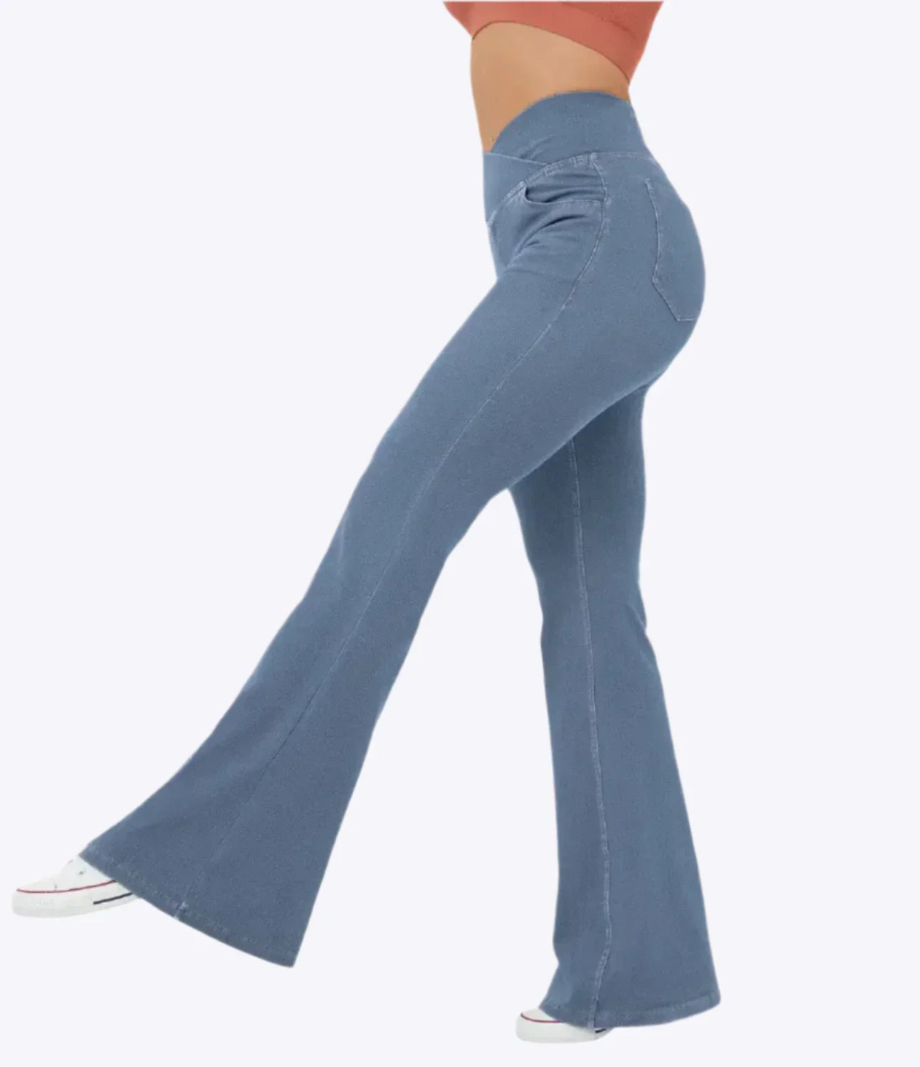 Pantalon Taille Haute Coupe Flare Pour Femmes | Idéal Pour Un Usage Quotidien