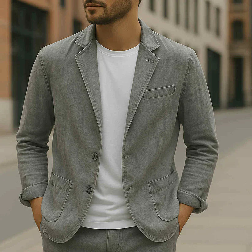 Blazer Léger Pour Homme Avec Coupe Ajustée | Idéal Pour Bureau Et Loisirs