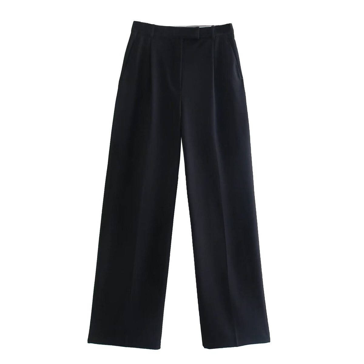 Pantalon Large Taille Moyenne Pour Femme | Idéal Pour Usage Quotidien Et Professionnel