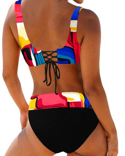 Ensemble Bikini Multicolore avec Coupe Classique pour Femme | Idéal pour l’Été