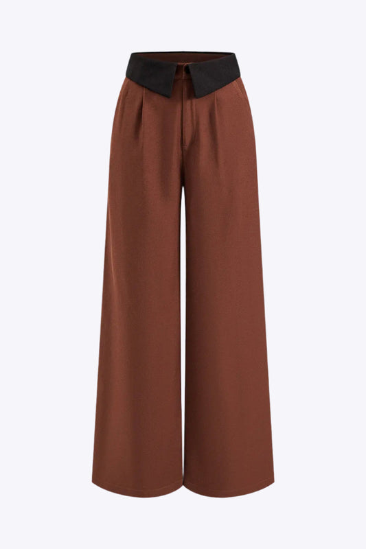 Pantalon Patchwork à Taille Haute pour Femme | Idéal pour un Usage Quotidien