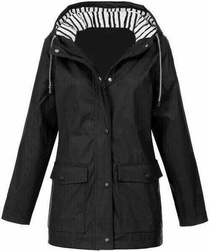 Imperméable Long avec Capuche pour Femme | Idéal pour les Activités en Plein Air