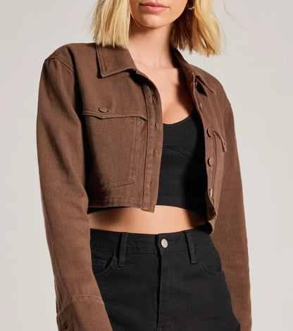 Veste Courte avec Manches Longues Et Poches pour Femme | Idéale pour Les Occasions Décontractées