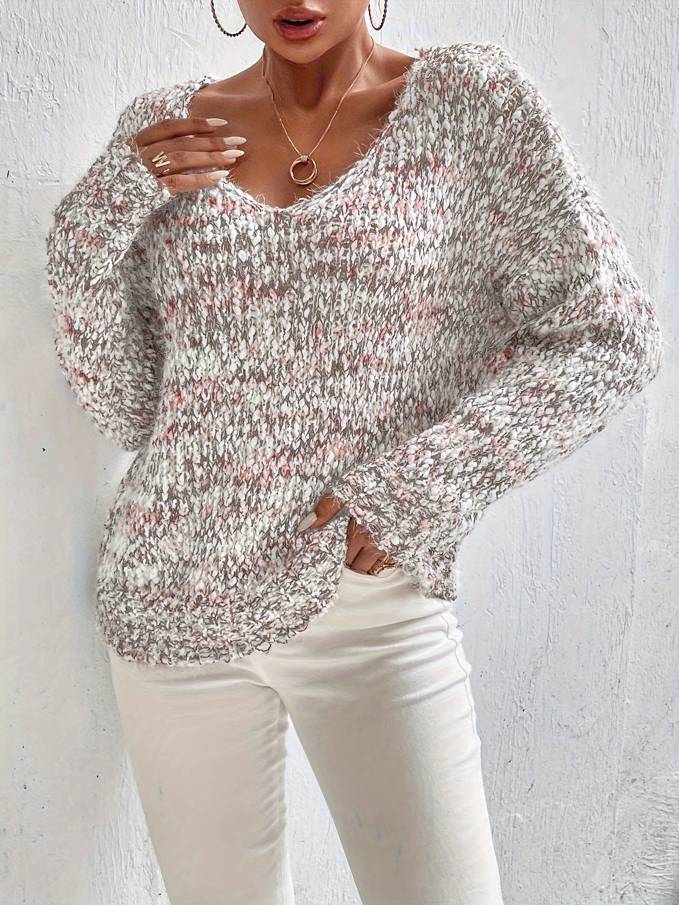Pull À Coupe Ample Avec Manches Longues Pour Femme | Idéal Pour Usage Quotidien