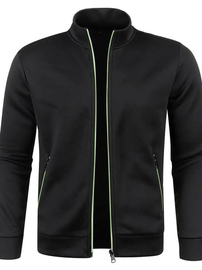 Veste Zippée Avec Col Montant Et Poches Latérales Pour Homme | Idéal Pour Sport Et Usage Quotidien