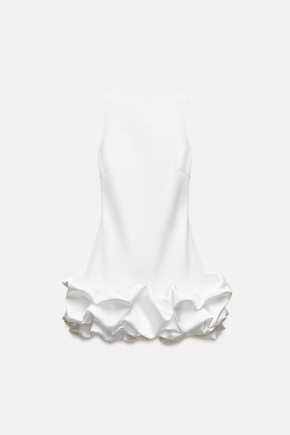 Robe Courte À Volants Avec Coupe Ajustée Pour Femme | Idéale Pour Les Événements Et Sorties