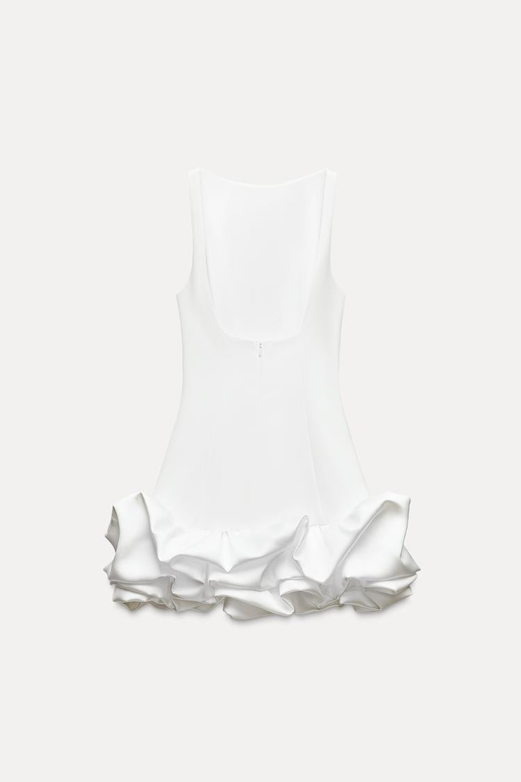 Robe Courte À Volants Avec Coupe Ajustée Pour Femme | Idéale Pour Les Événements Et Sorties