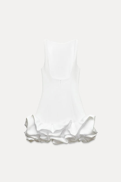Robe Courte À Volants Avec Coupe Ajustée Pour Femme | Idéale Pour Les Événements Et Sorties