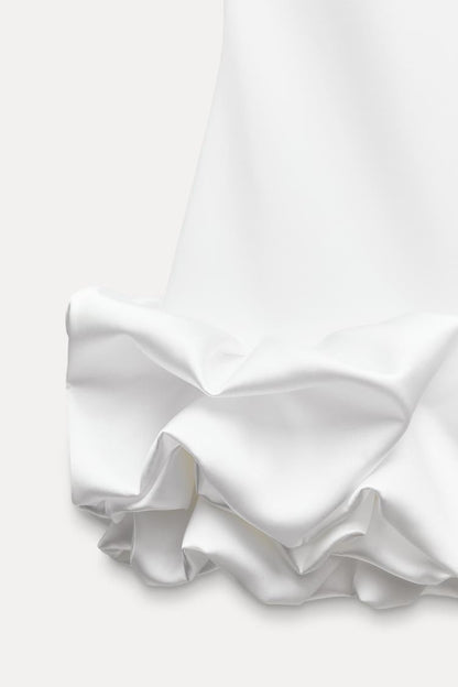 Robe Courte À Volants Avec Coupe Ajustée Pour Femme | Idéale Pour Les Événements Et Sorties