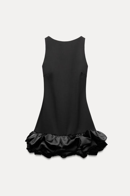 Robe Courte À Volants Avec Coupe Ajustée Pour Femme | Idéale Pour Les Événements Et Sorties