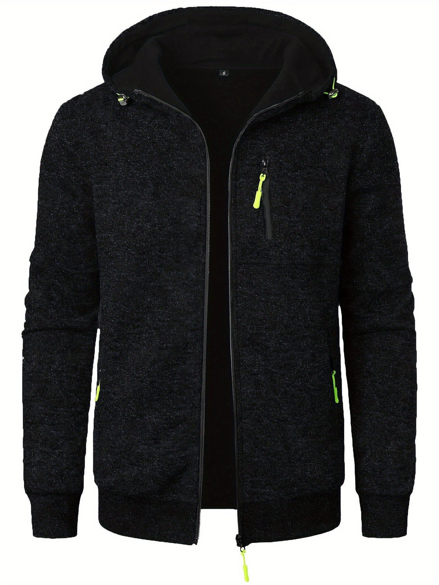 Veste Zippée À Capuche Avec Poches Multiples Pour Homme | Idéal Pour Usage Quotidien Et Activités Extérieures