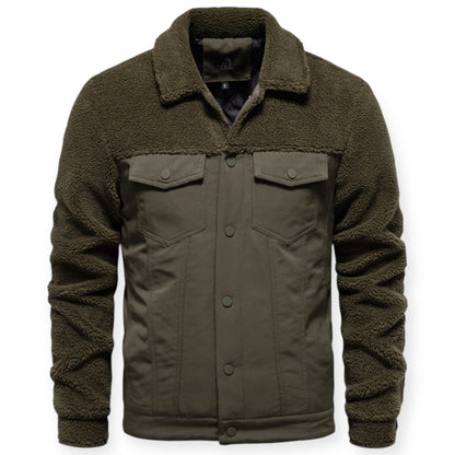 Veste Isolée avec Doublure Et Fermeture À Pression pour Hommes | Idéale pour Les Journées Froides