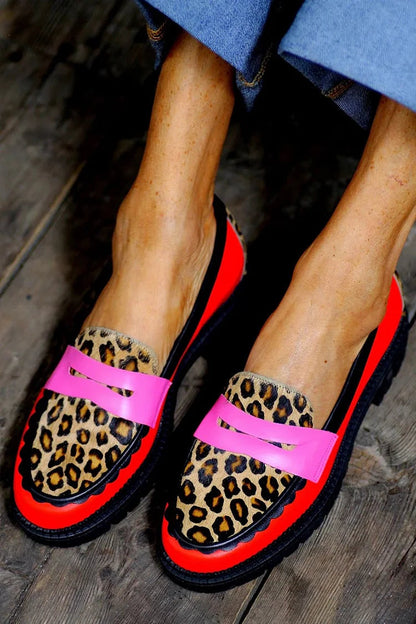 Mocassins à Bout Rond avec Talon Bas pour Femmes | Idéal pour le Quotidien