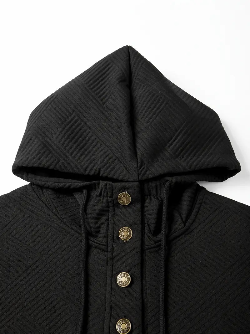 Ensemble Survêtement Texturé avec Capuche et Cordon de Serrage pour Homme | Idéal pour Usage Quotidien