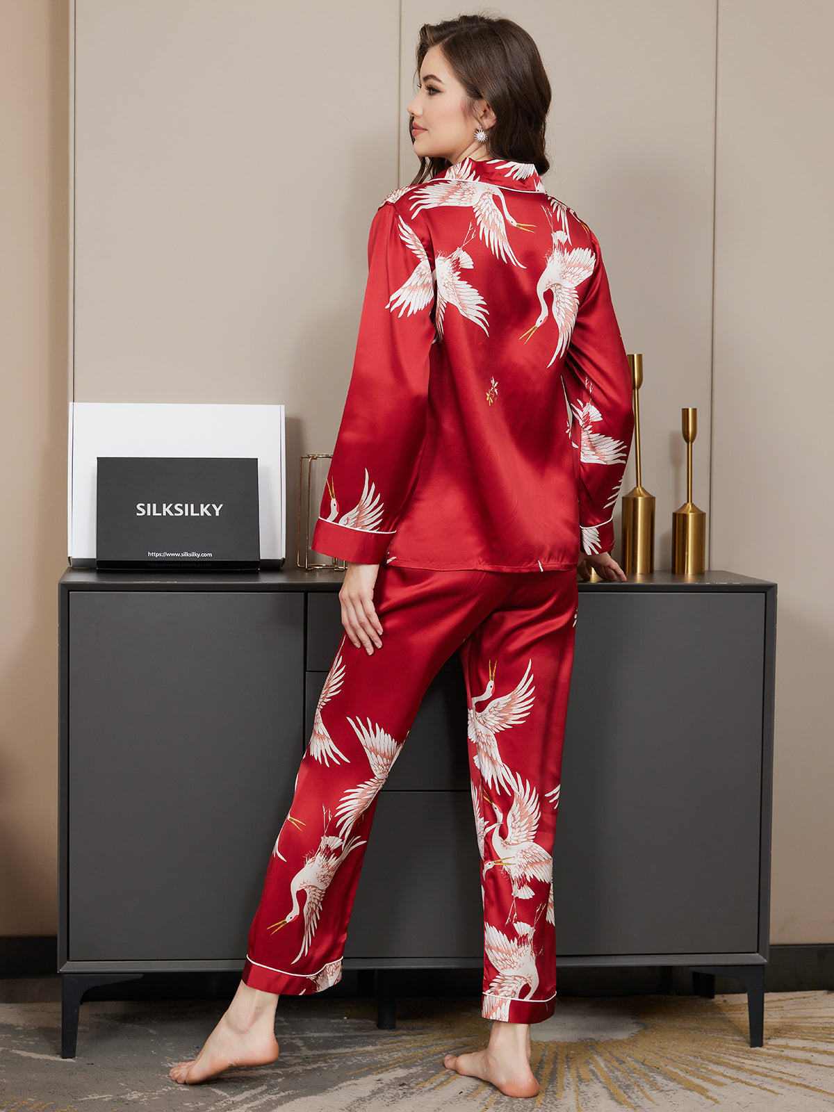 Ensemble De Pyjama 2 Pièces avec Bordure Contrastée pour Femme | Idéal pour Le Sommeil Et La Détente À La Maison