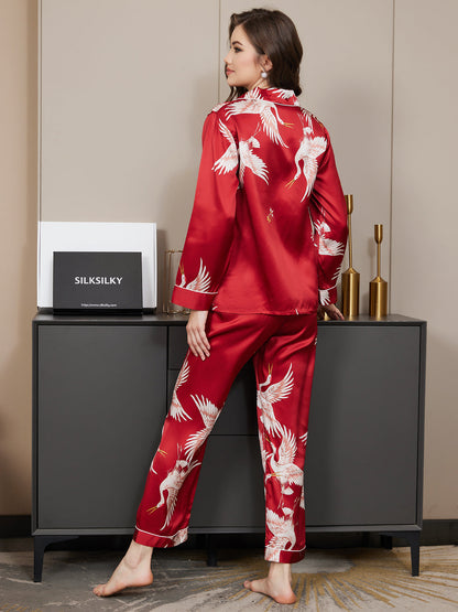 Ensemble De Pyjama 2 Pièces avec Bordure Contrastée pour Femme | Idéal pour Le Sommeil Et La Détente À La Maison