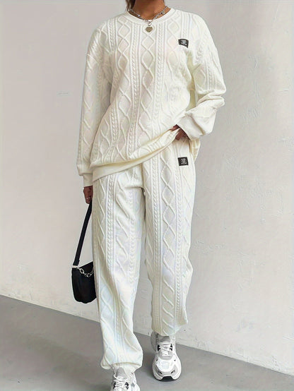 Ensemble Top et Pantalon à Coupe Large pour Femme | Idéal pour les Moments Décontractés