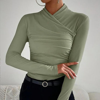 Chemise Asymétrique À Coupe Ajustée Pour Femme | Idéal Pour Les Occasions Décontractées Et Semi-Formelles