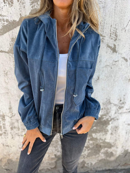 Veste Avec Capuche Et Fermeture Zippée Pour Femmes | Idéal Pour La Mi-Saison Et Les Tenues Quotidiennes