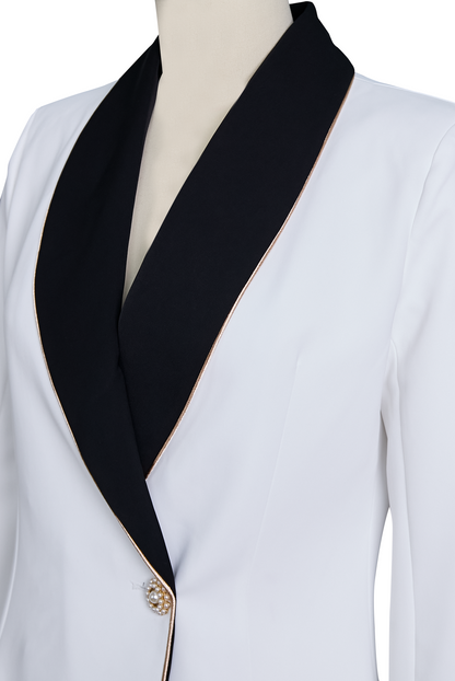 Blazer Cintré à Coupe Légèrement Ample pour Femme | Idéal pour Bureau et Occasions Casual