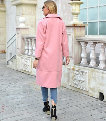 Manteau Couleur Camel avec Double Boutonnage pour Femmes | Idéal pour Saison Froide