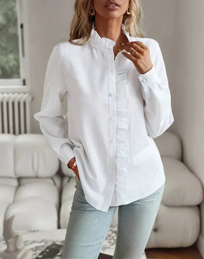 Blouse à Détails Subtils avec Coupe Cintrée pour Femmes | Idéale pour le Bureau et les Occasions Sociales