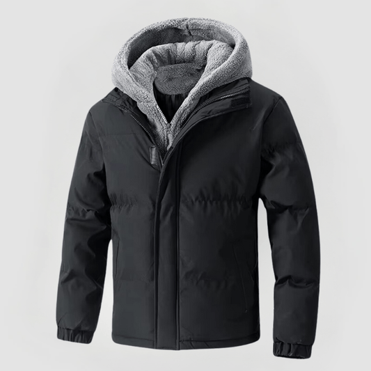 Veste à Capuche avec Fermeture Éclair et Poches pour Homme | Idéale pour l’Hiver