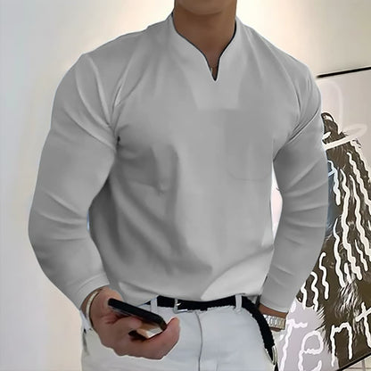 Chemise à Manches Longues avec Fermeture Boutonnée pour Homme | Idéal pour le Bureau et le Quotidien