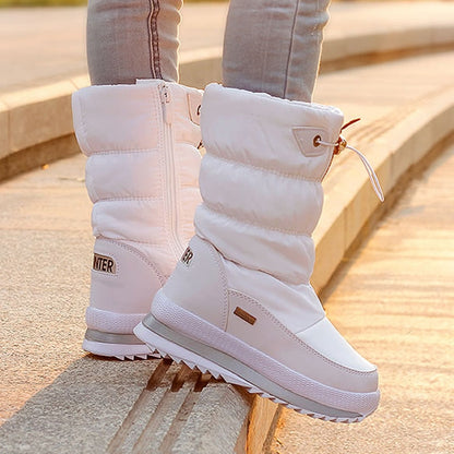 Bottes D’Hiver avec Semelle Antidérapante pour Femme | Idéales pour Temps Froid