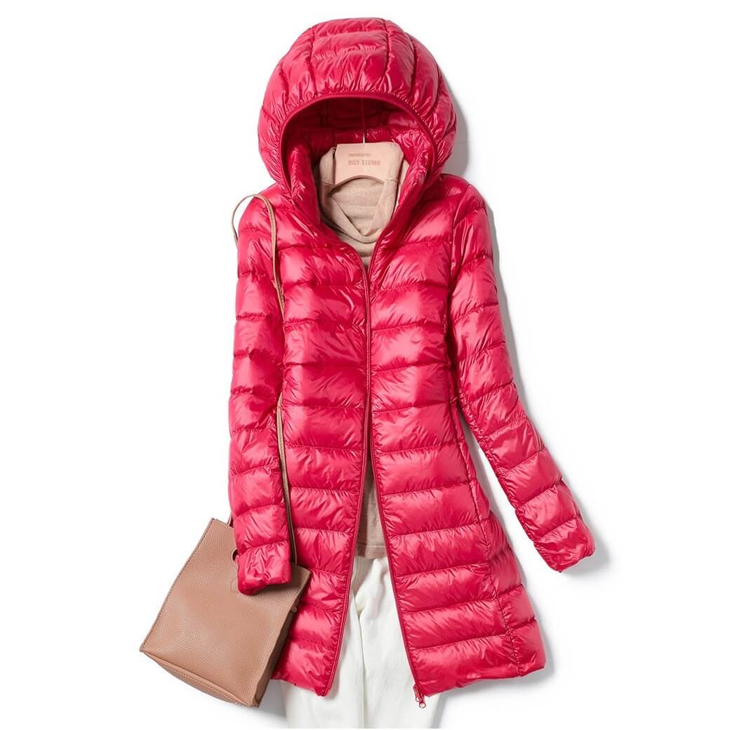 Manteau d’Hiver Léger avec Capuche Amovible pour Femme | Idéal pour la Saison Froide