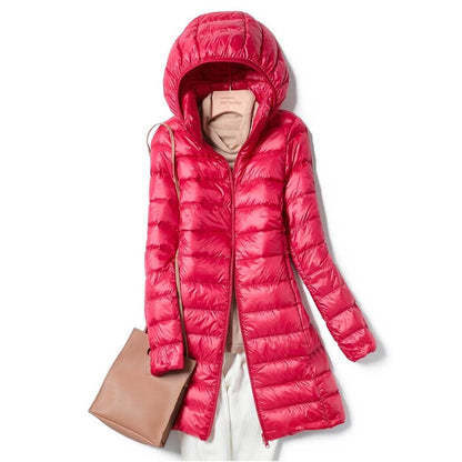 Manteau d’Hiver Léger avec Capuche Amovible pour Femme | Idéal pour la Saison Froide