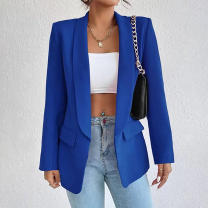 Veste Structurée à Manches Longues avec Ouverture Frontale pour Femme | Idéale pour le Travail et le Quotidien