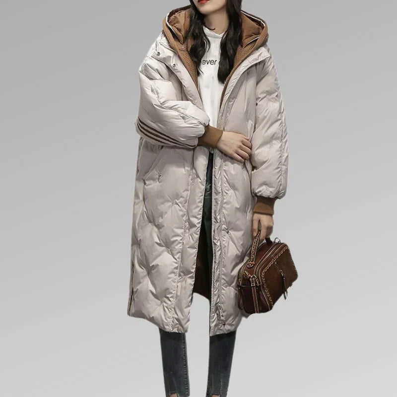 Manteau D’Hiver pour Femme aAvec Coupe Longue | Idéal pour Temps Froid