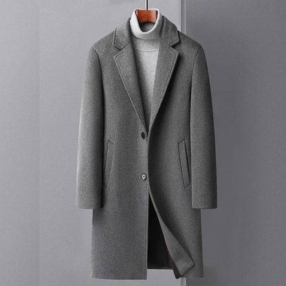 Manteau Long avec Fermeture À Boutons pour Homme | Idéal pour La Saison Froide