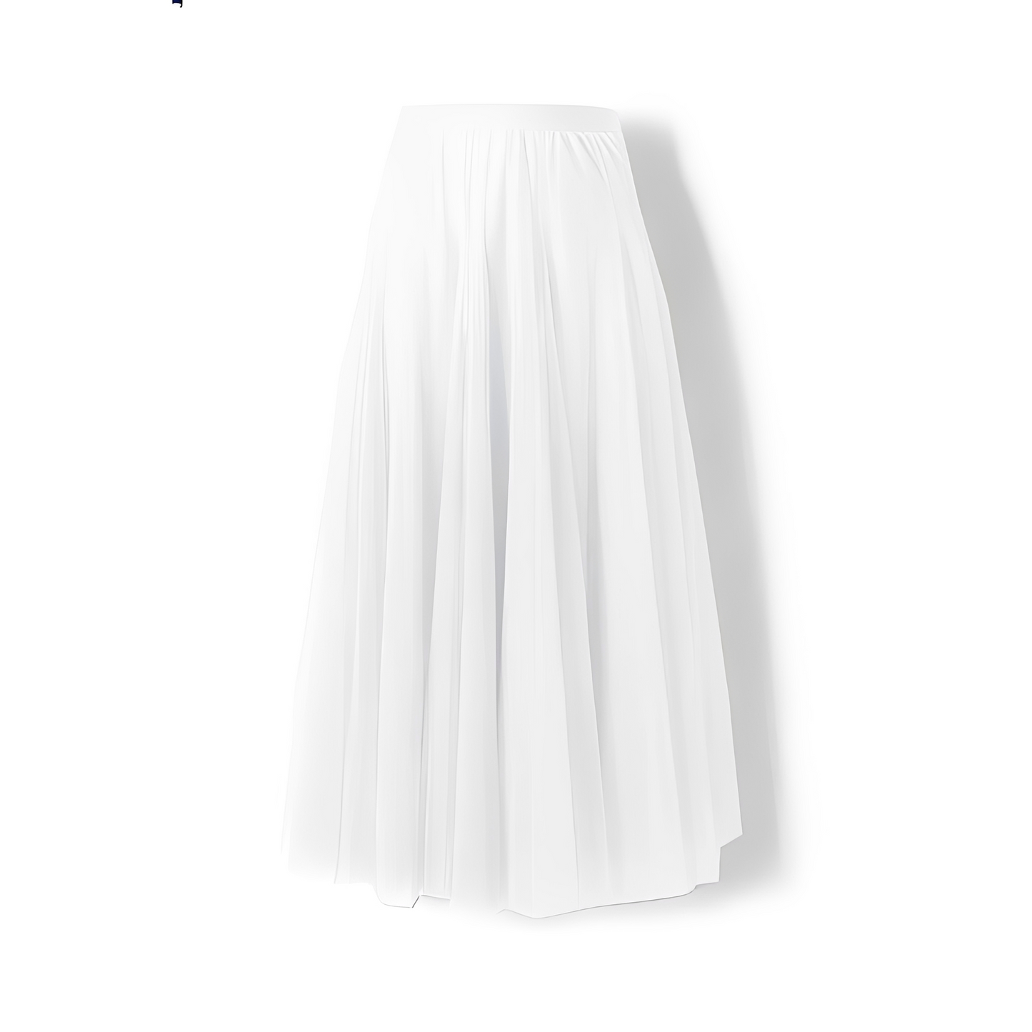 Jupe longue plissée à taille élastiquée pour femmes