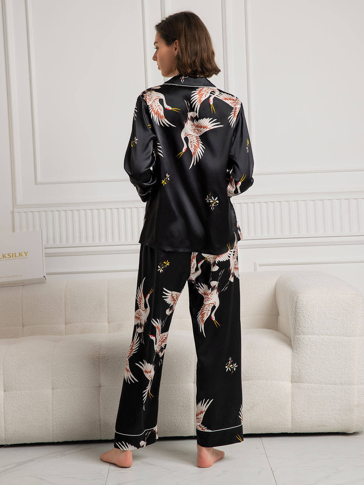 Ensemble De Pyjama 2 Pièces avec Bordure Contrastée pour Femme | Idéal pour Le Sommeil Et La Détente À La Maison
