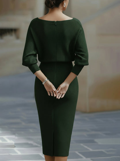 Robe Midi à Coupe Ajustée pour Femme | Idéale pour Journées d’Été et Sorties Quotidiennes