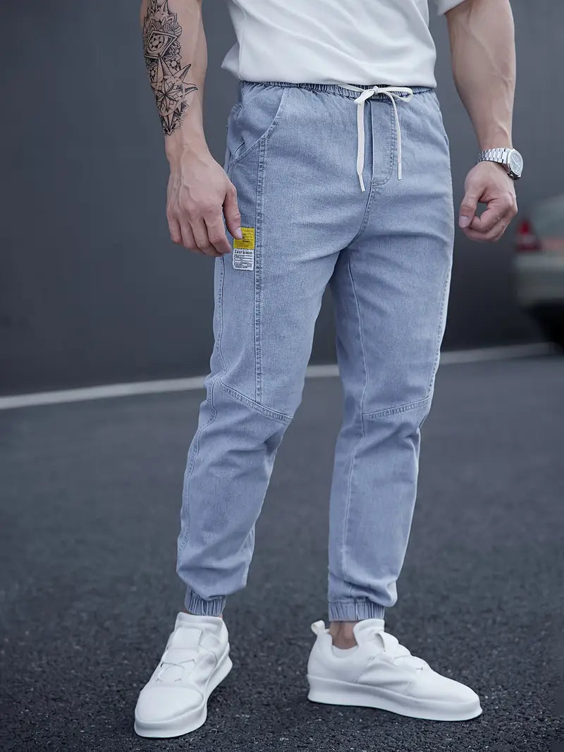 Pantalon À La Cheville Avec Taille Élastique Et Cordon De Serrage Pour Homme | Idéal Pour Usage Quotidien Et Loisirs