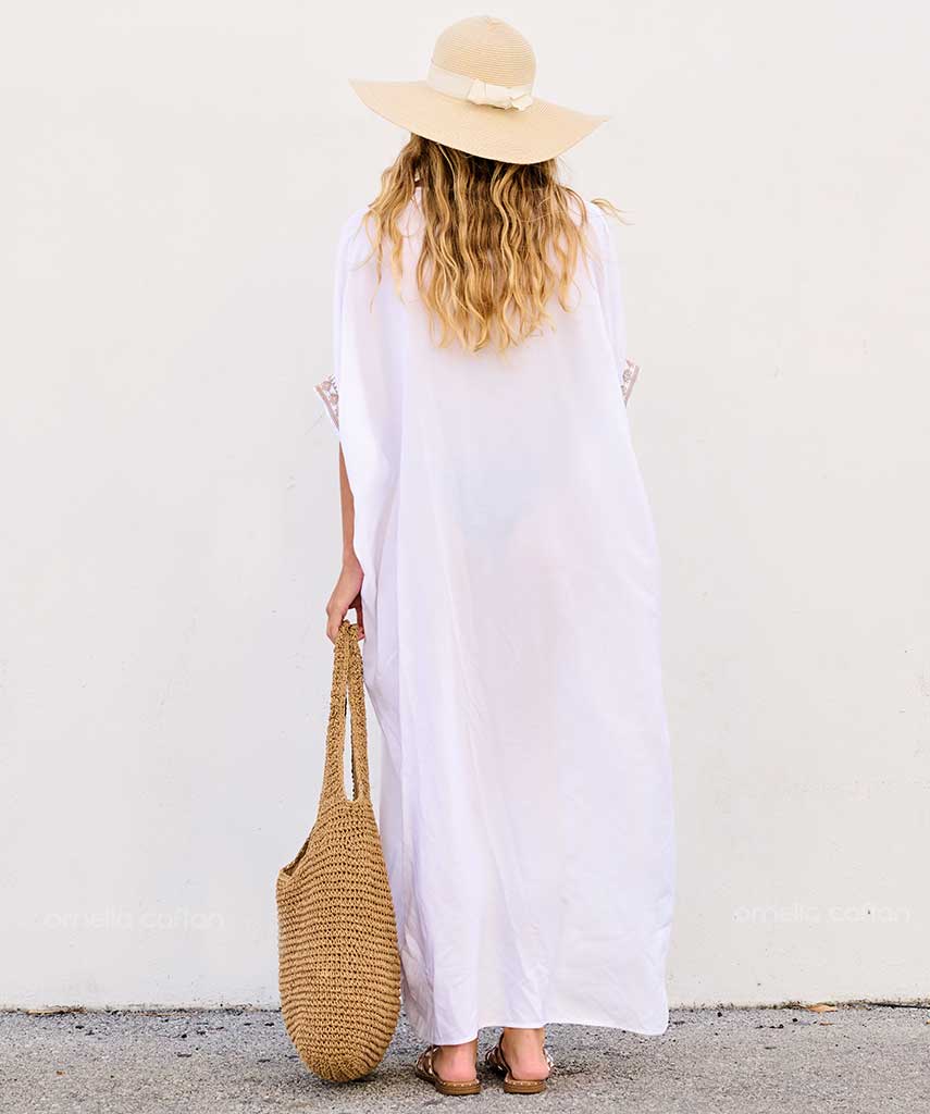 Caftan Ample à Coupe Fluide pour Femme | Idéal pour les Journées Décontractées et les Sorties Estivales