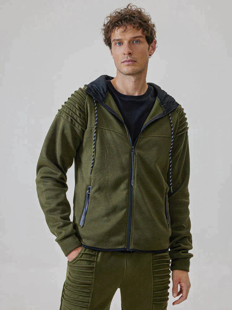 Ensemble Deux Pièces avec Hoodie Zippé et Pantalon pour Homme | Idéal pour Un Usage Quotidien