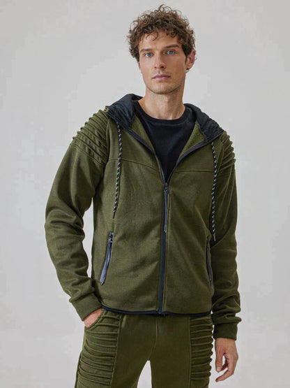 Ensemble Deux Pièces avec Hoodie Zippé et Pantalon pour Homme | Idéal pour Un Usage Quotidien